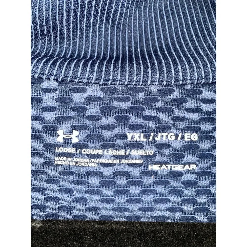 Under Armour HeatGear 1/4 Zip Pullover Navy Youth XL Long Sleeve YXL Boys